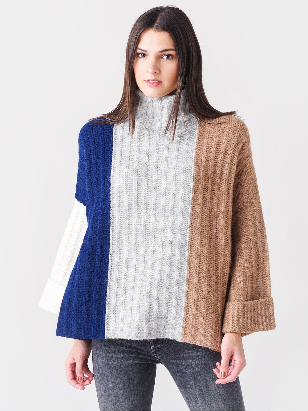 Eleven Six Talia Color Block Poncho from Saint Bernard